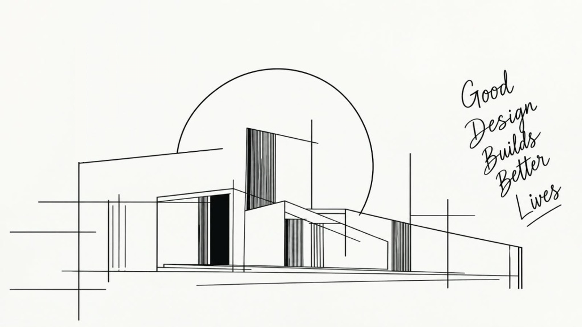 MAK BUILD Architectural Line-Art - Good Design Builds Better Lives